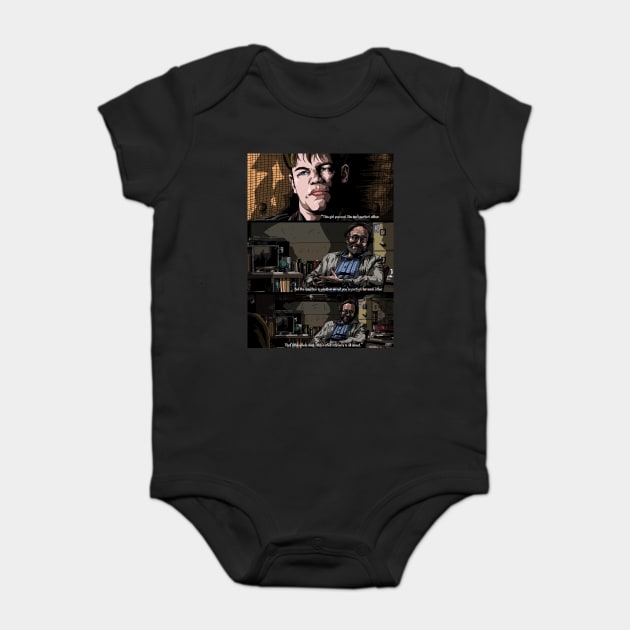 Good Will Hunting "Intimacy" illustration (digital) Baby Bodysuit by StagArtStudios